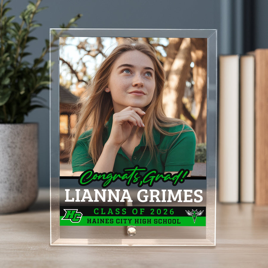 Haines City Senior High School Glass Plaque Design 2