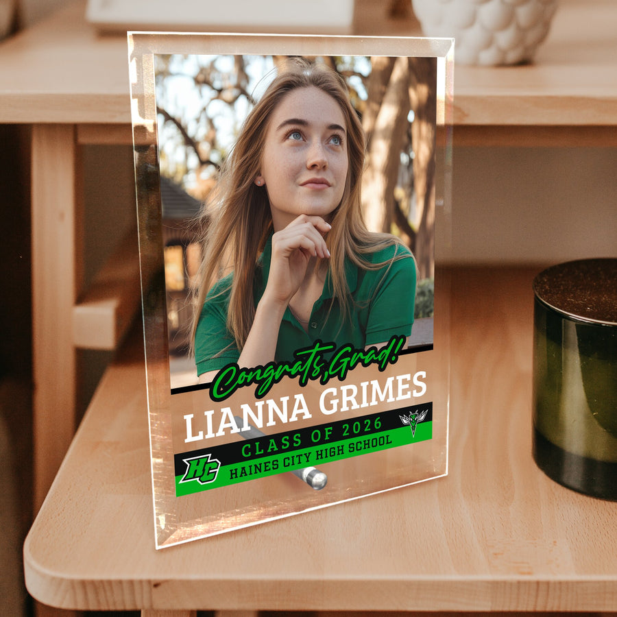 Haines City Senior High School Glass Plaque Design 2