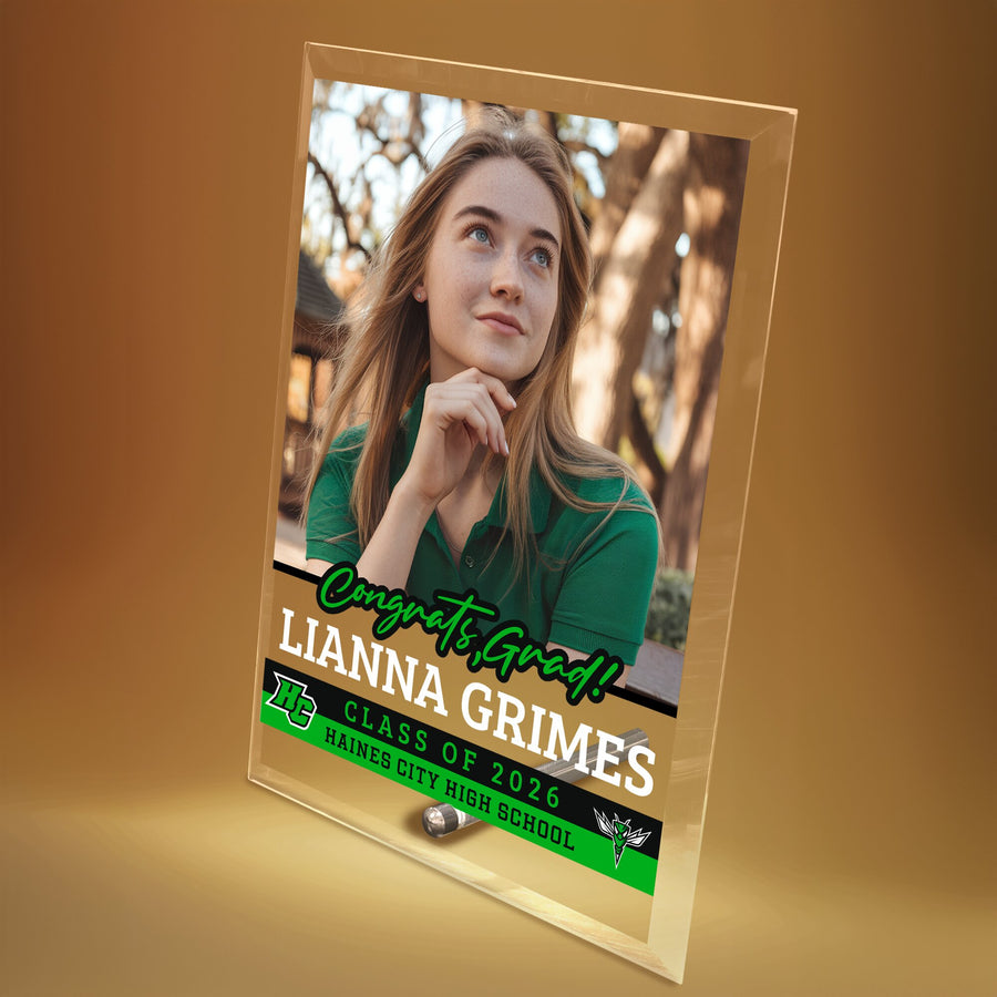 Haines City Senior High School Glass Plaque Design 2