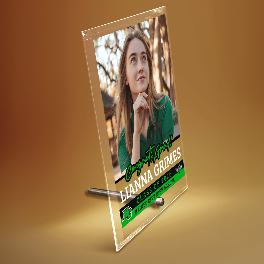 Haines City Senior High School Glass Plaque Design 2
