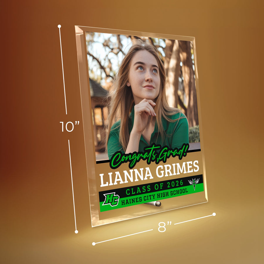 Haines City Senior High School Glass Plaque Design 2