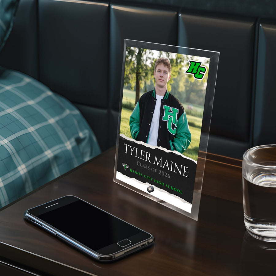 Haines City Senior High School Glass Plaque Design 3
