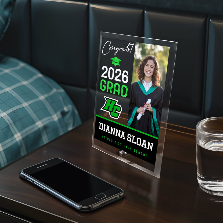 Haines City Senior High School Glass Plaque Design 4