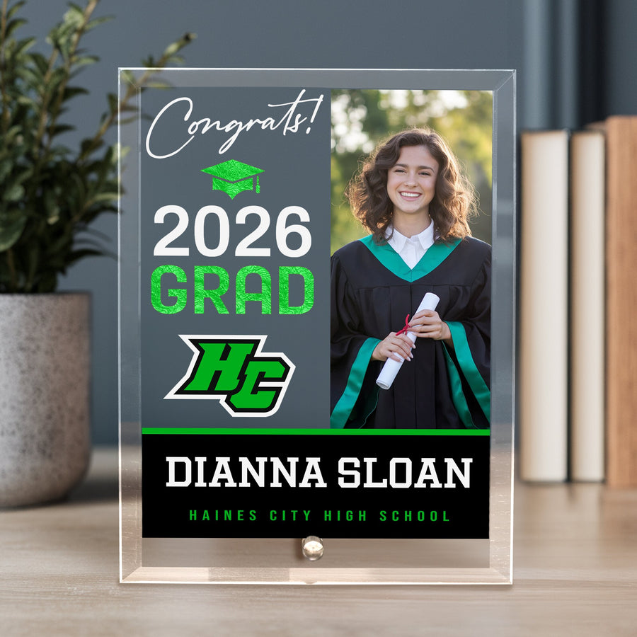 Haines City Senior High School Glass Plaque Design 4