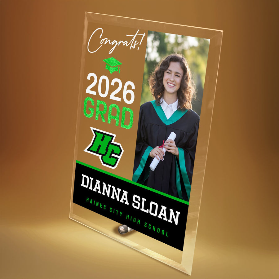 Haines City Senior High School Glass Plaque Design 4