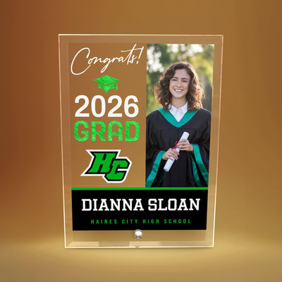 Haines City Senior High School Glass Plaque Design 4