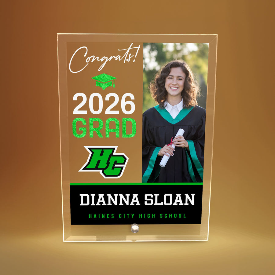 Haines City Senior High School Glass Plaque Design 4