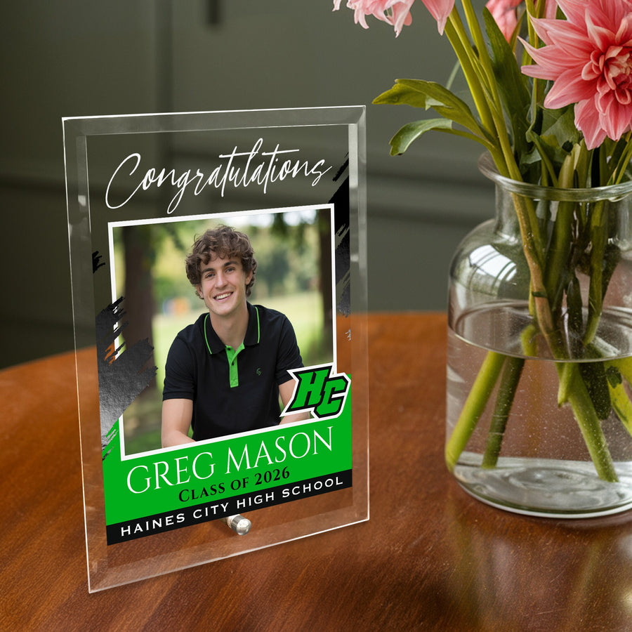 Haines City Senior High School Glass Plaque Design 5