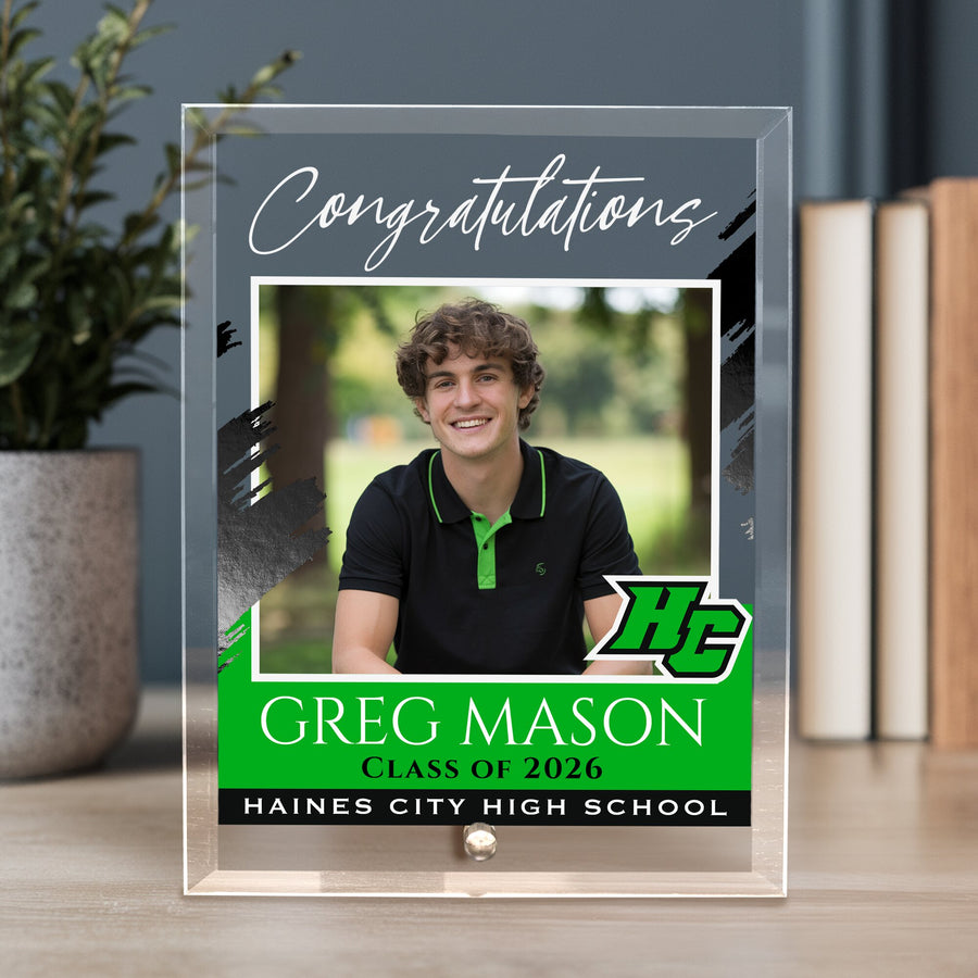 Haines City Senior High School Glass Plaque Design 5
