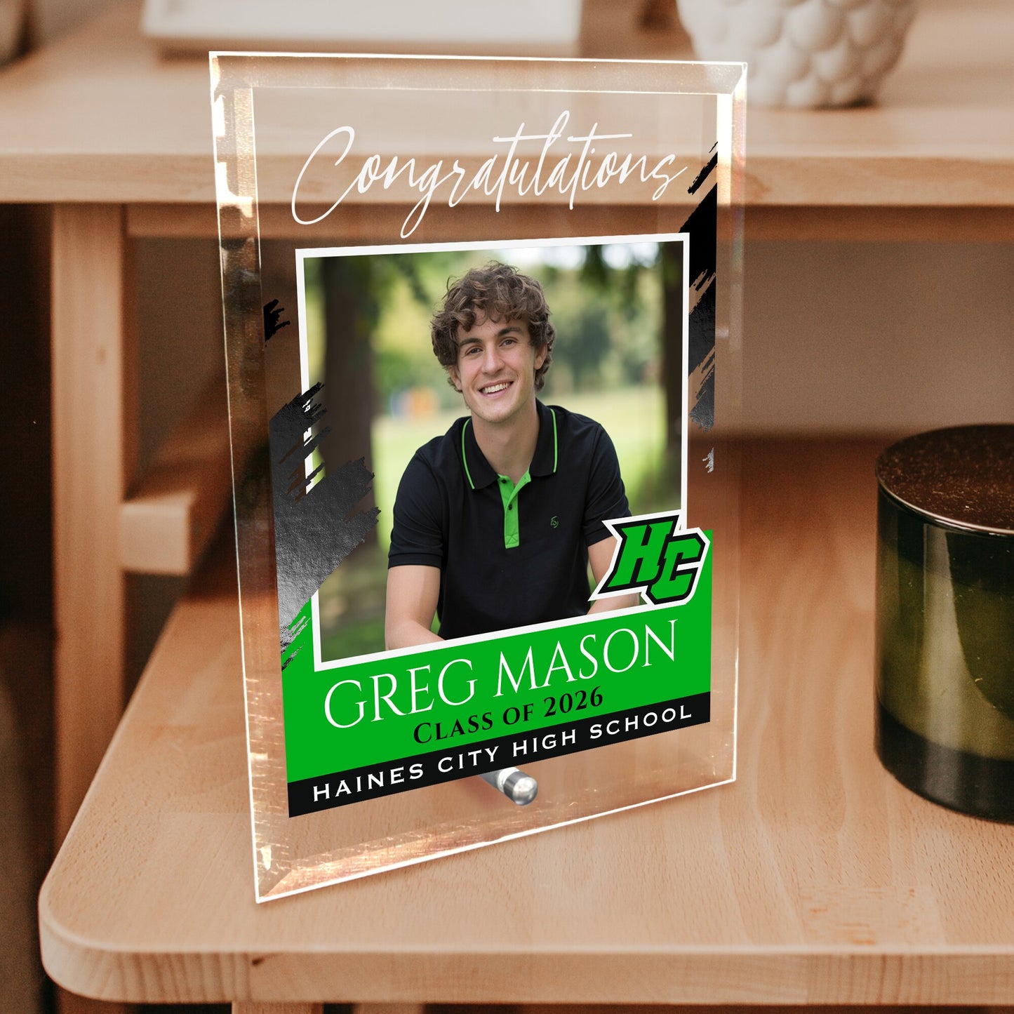 Haines City Senior High School Glass Plaque Design 5