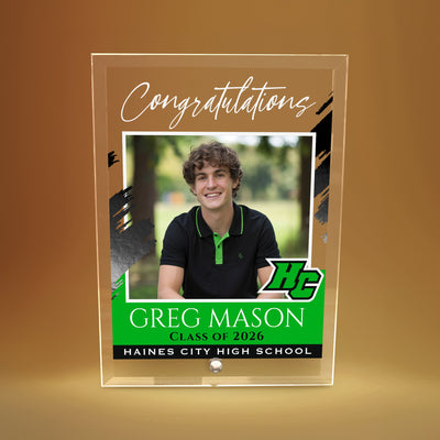 Haines City Senior High School Glass Plaque Design 5