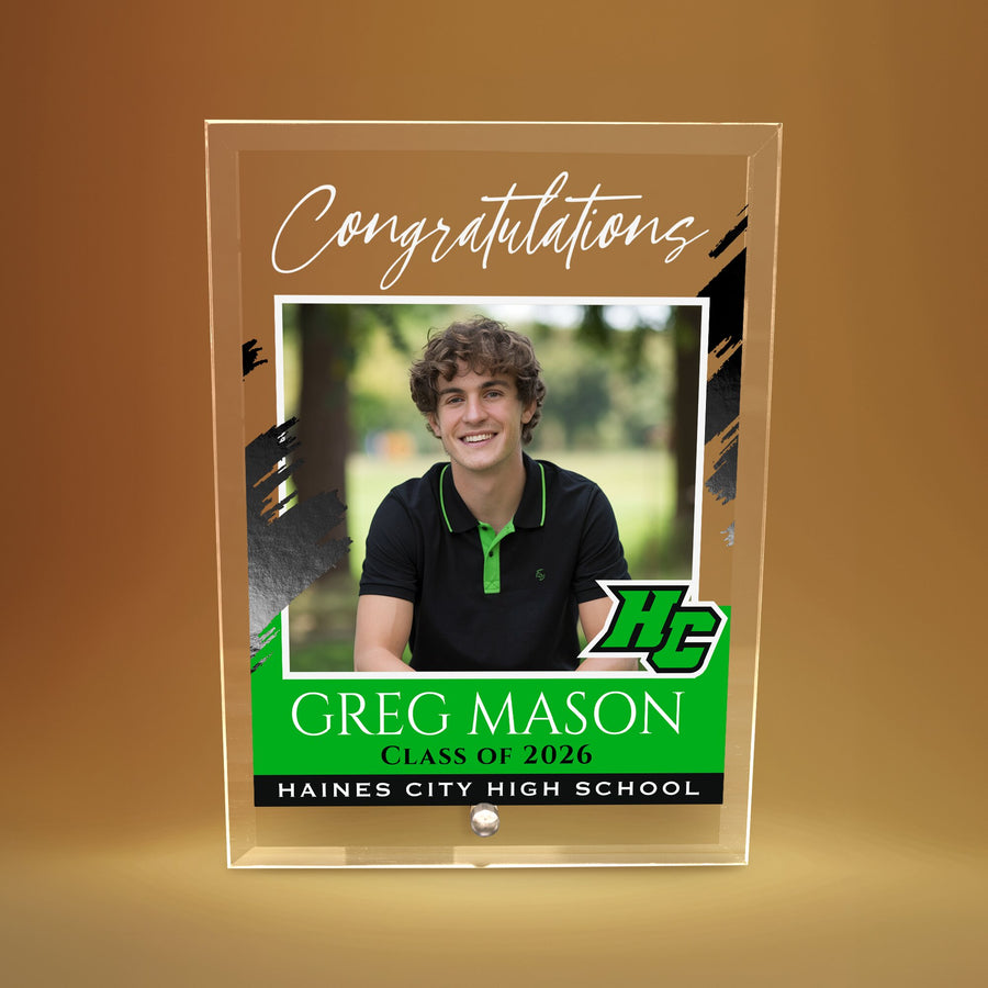 Haines City Senior High School Glass Plaque Design 5