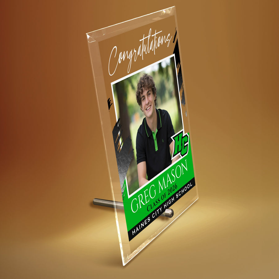 Haines City Senior High School Glass Plaque Design 5