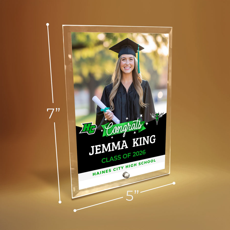 Haines City Senior High School Glass Plaque Design 6