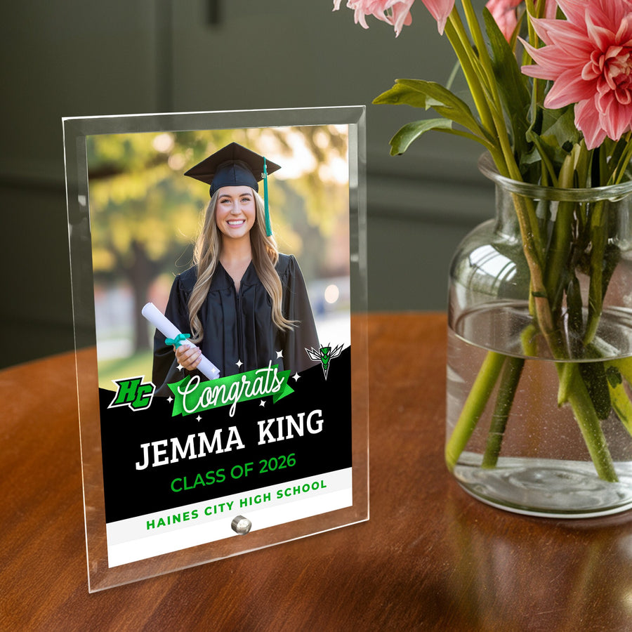 Haines City Senior High School Glass Plaque Design 6