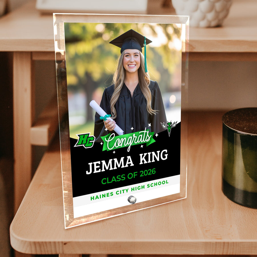 Haines City Senior High School Glass Plaque Design 6