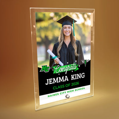 Haines City Senior High School Glass Plaque Design 6