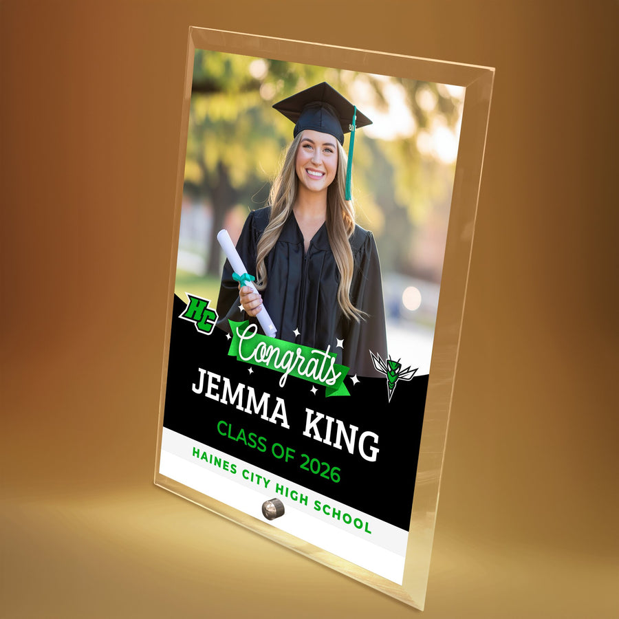Haines City Senior High School Glass Plaque Design 6
