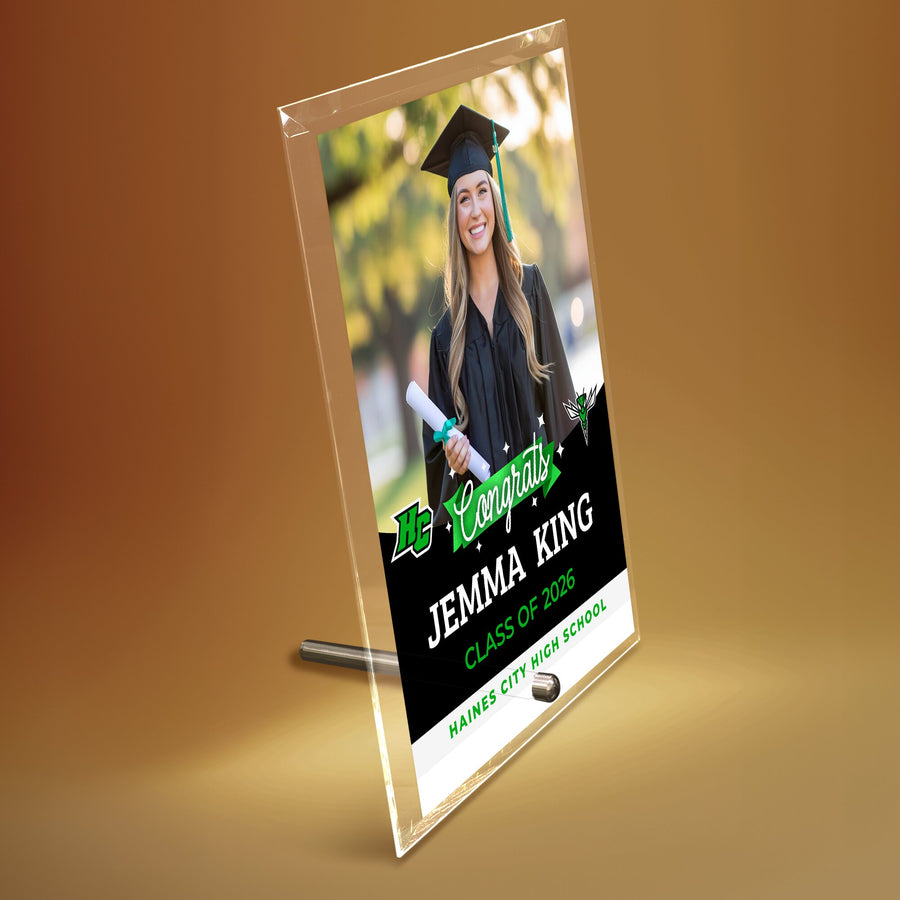 Haines City Senior High School Glass Plaque Design 6
