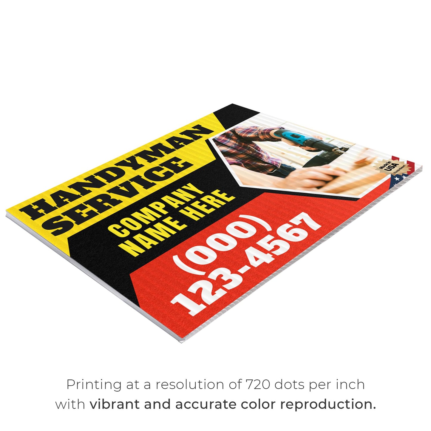 Handyman Service Yard Sign Design 1 -  BFS-HNDY-24X18-DS-D1-BFS-HNDY-24X18-SS-D1