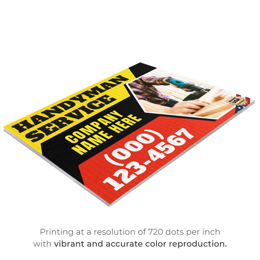 Handyman Service Yard Sign Design 1 -  BFS-HNDY-24X18-DS-D1-BFS-HNDY-24X18-SS-D1