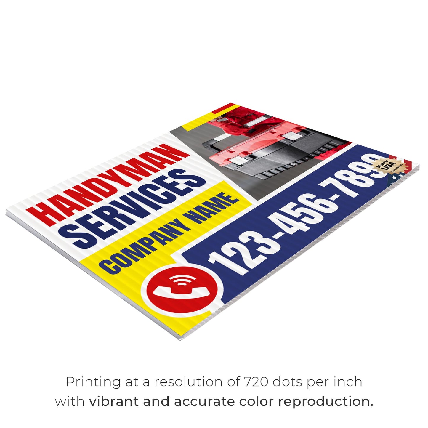 Handyman Service Yard Sign Design 2 -  BFS-HNDY-24X18-DS-D2-BFS-HNDY-24X18-SS-D2
