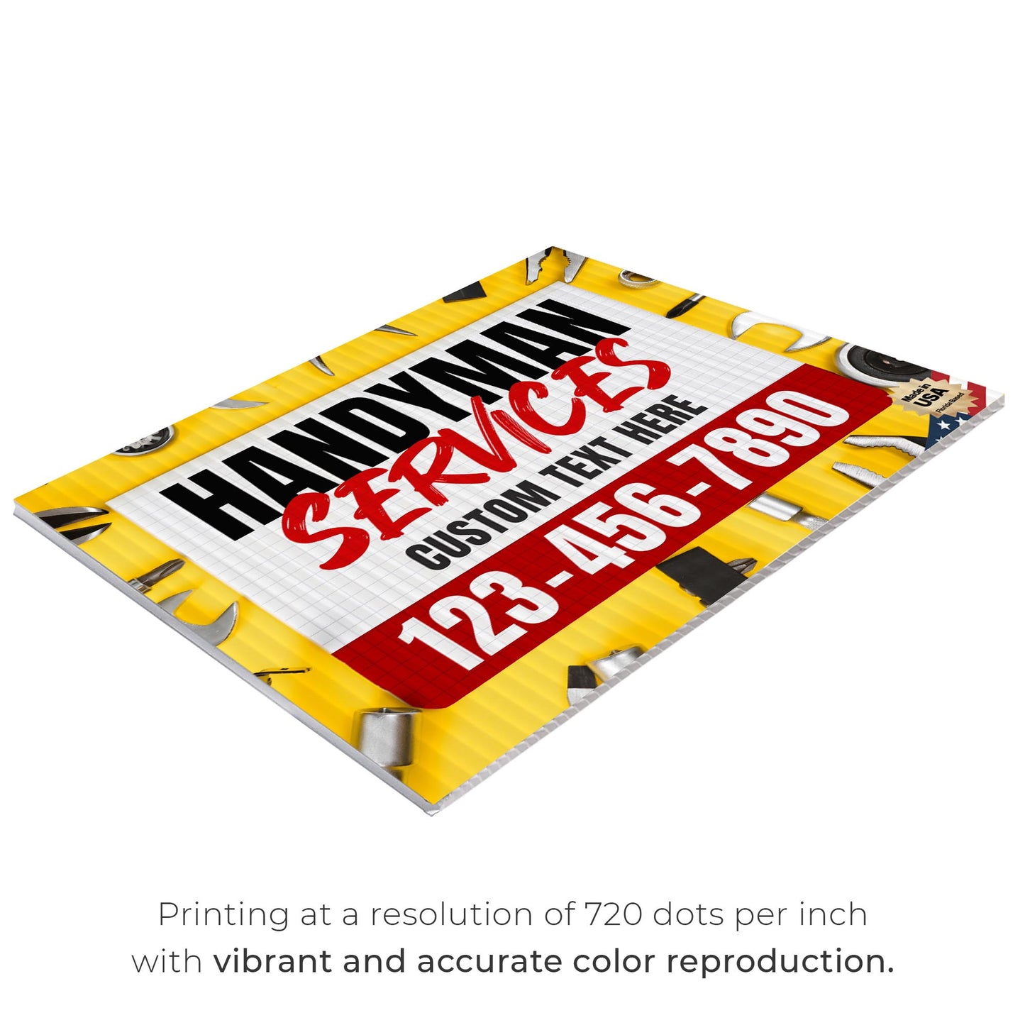 Handyman Service Yard Sign Design 3 -  BFS-HNDY-24X18-DS-D3-BFS-HNDY-24X18-SS-D3