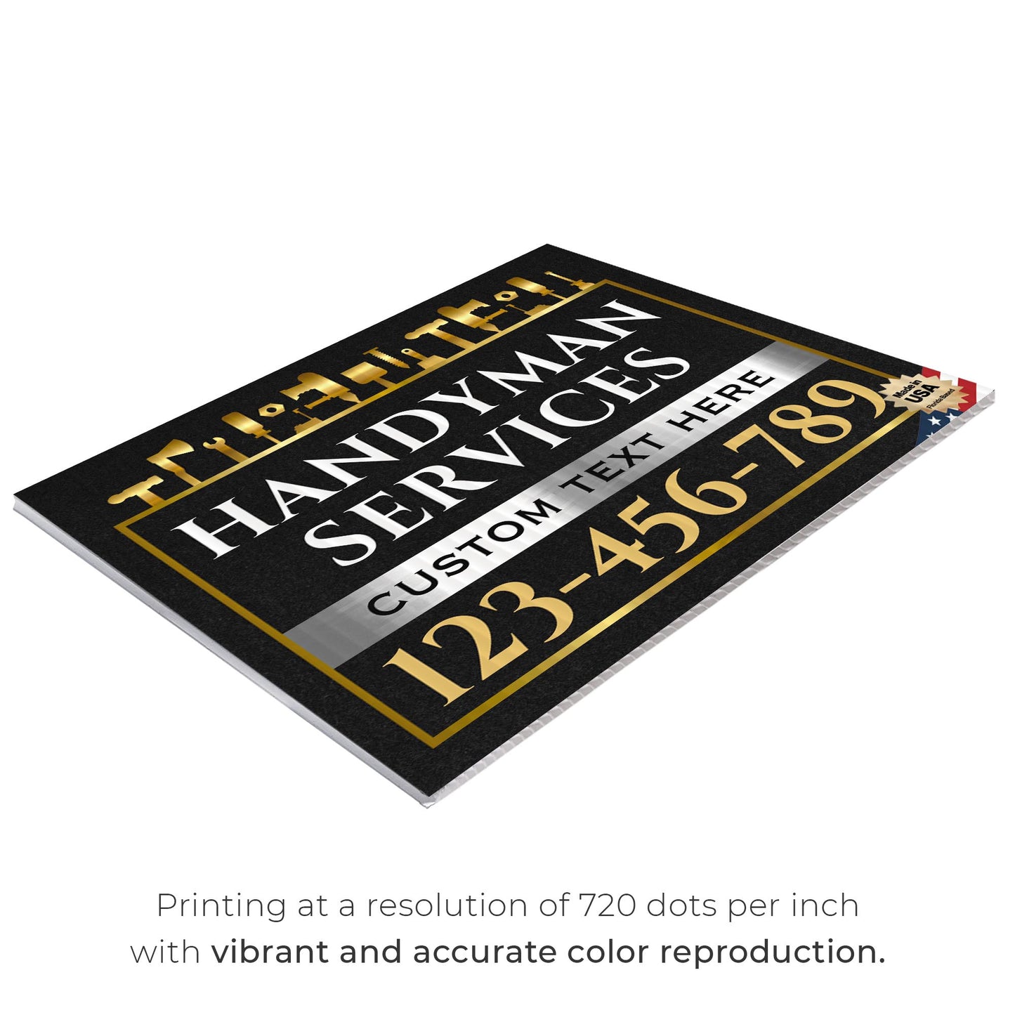 Handyman Service Yard Sign Design 4 -  BFS-HNDY-24X18-DS-D4-BFS-HNDY-24X18-SS-D4