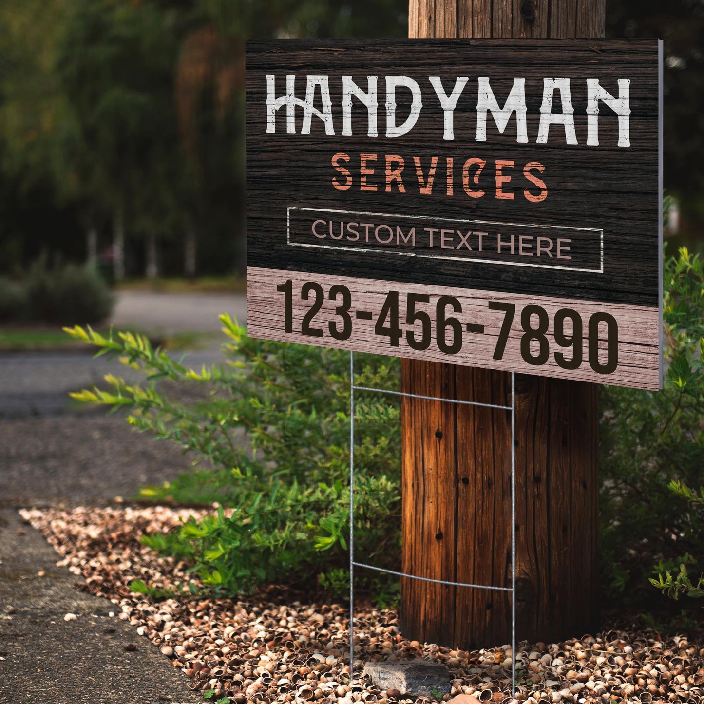 Handyman Service Yard Sign Design 5 -  BFS-HNDY-24X18-DS-D5-BFS-HNDY-24X18-SS-D5