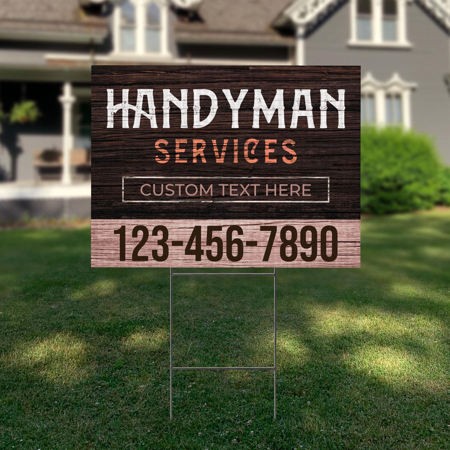 Handyman Service Yard Sign Design 5 -  BFS-HNDY-24X18-DS-D5-BFS-HNDY-24X18-SS-D5