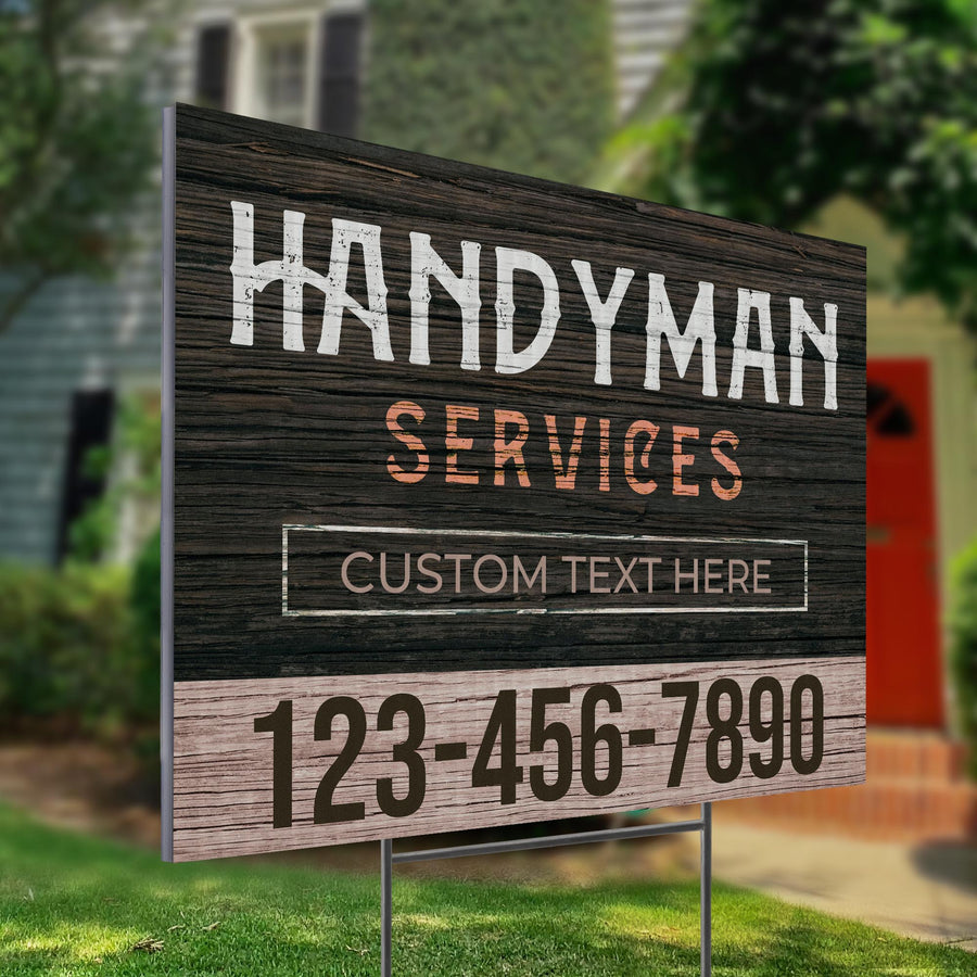 Handyman Service Yard Sign Design 5 -  BFS-HNDY-24X18-DS-D5-BFS-HNDY-24X18-SS-D5