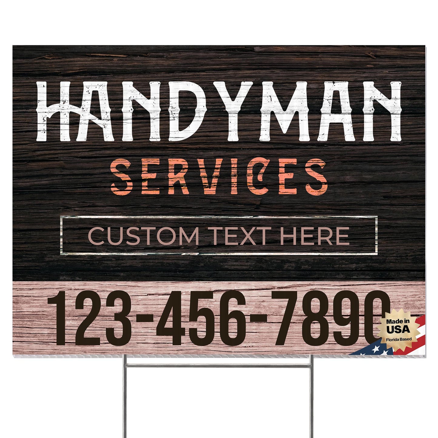 Handyman Service Yard Sign Design 5 -  BFS-HNDY-24X18-DS-D5-BFS-HNDY-24X18-SS-D5