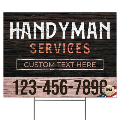 Handyman Service Yard Sign Design 5 -  BFS-HNDY-24X18-DS-D5-BFS-HNDY-24X18-SS-D5