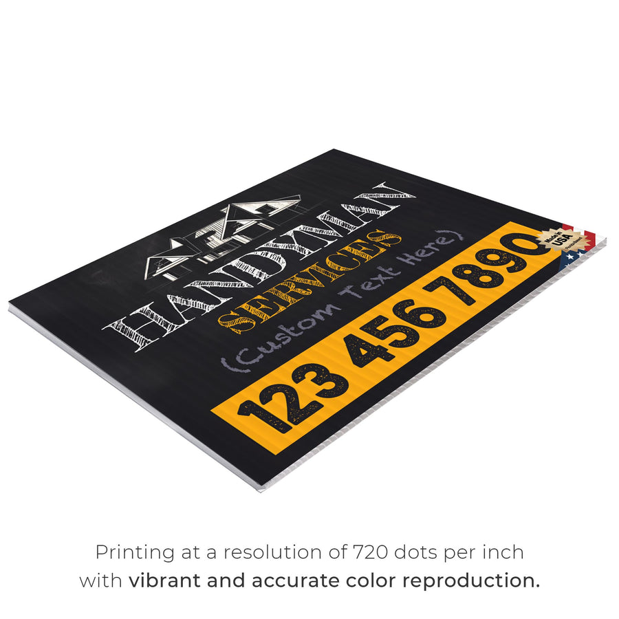 Handyman Service Yard Sign Design 6 -  BFS-HNDY-24X18-DS-D6-BFS-HNDY-24X18-SS-D6