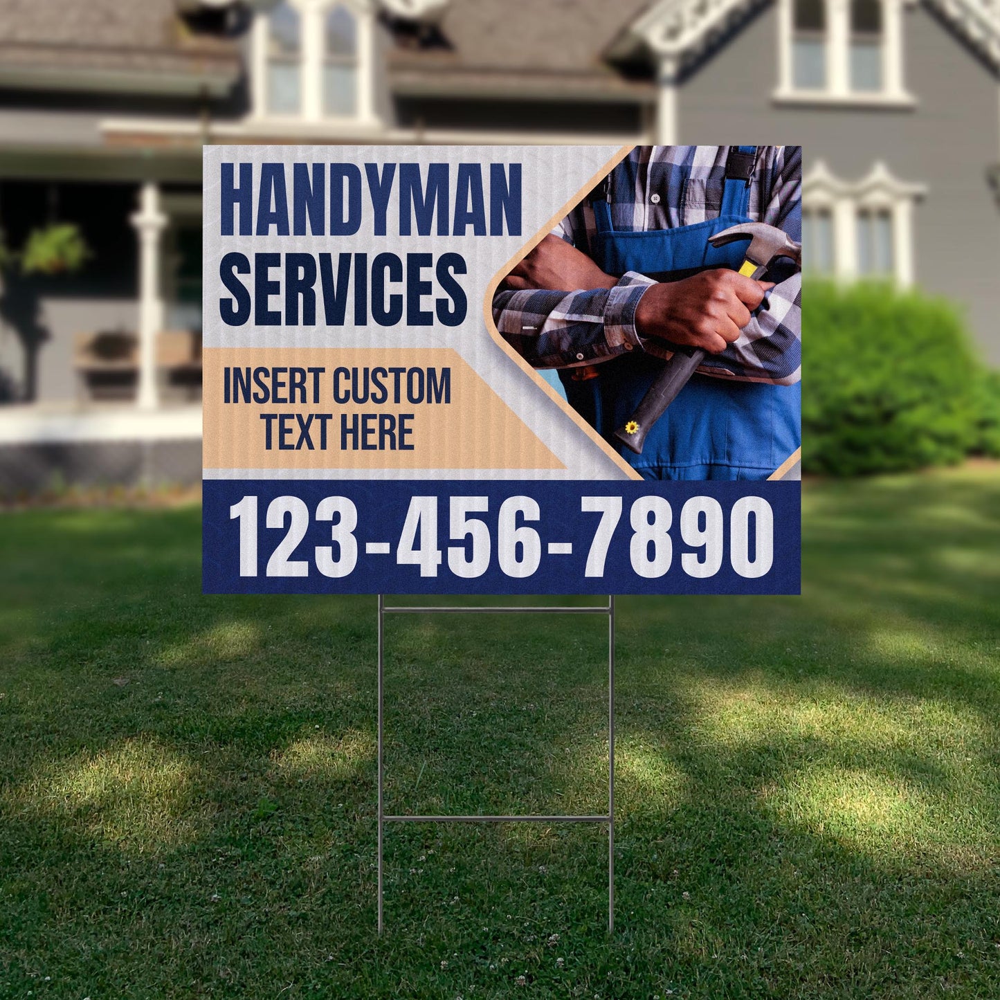 Handyman Service Yard Sign Design 8 -  BFS-HNDY-24X18-DS-D8-BFS-HNDY-24X18-SS-D8
