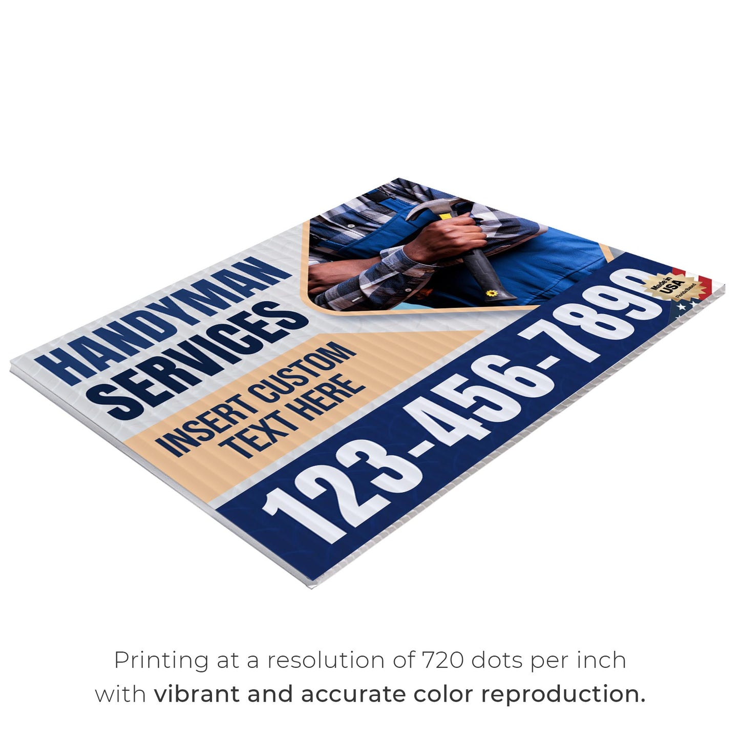 Handyman Service Yard Sign Design 8 -  BFS-HNDY-24X18-DS-D8-BFS-HNDY-24X18-SS-D8