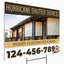 Hurricane Shutter Services Yard Sign Design 3 -  BFS-HUR-24X18-DS-D3-BFS-HUR-24X18-SS-D3