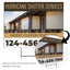 Hurricane Shutter Services Yard Sign Design 3 -  BFS-HUR-24X18-DS-D3-BFS-HUR-24X18-SS-D3