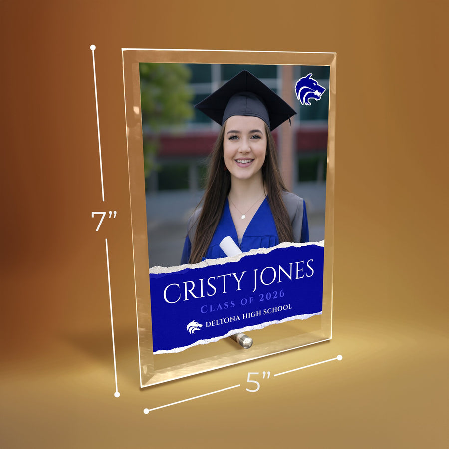 Deltona High School Glass Plaque Design 3
