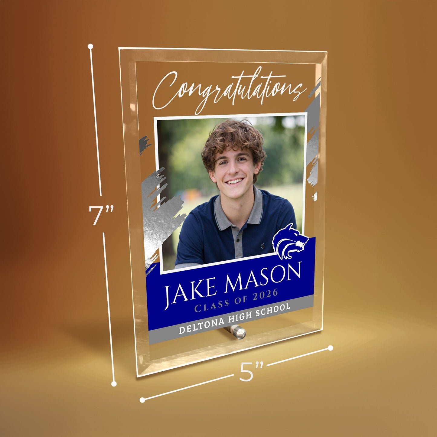 Deltona High School Glass Plaque Design 5