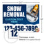 Snow Removal Yard Sign Design 4