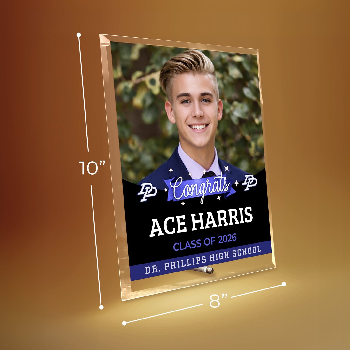 Dr. Phillips High School Glass Plaque Design 6