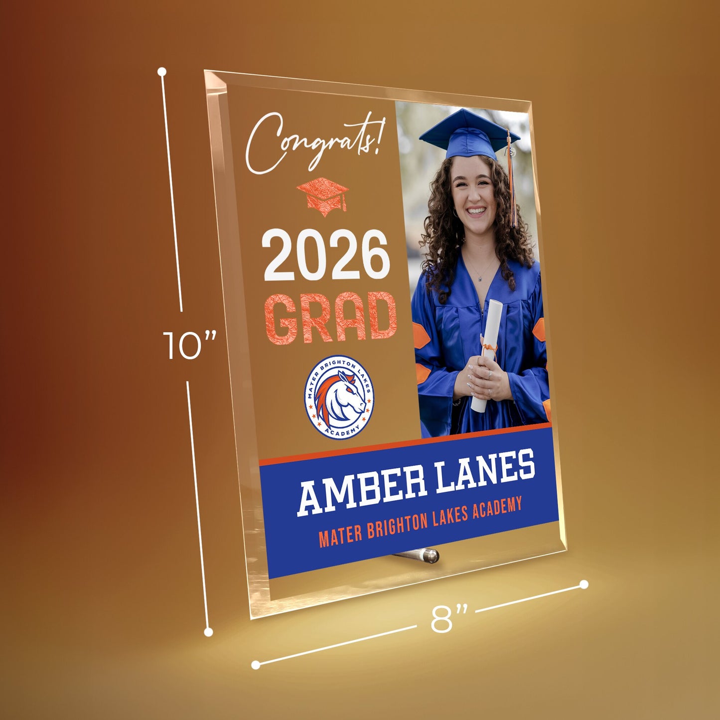 Mater Brighton Lakes Academy Glass Plaque Design 4