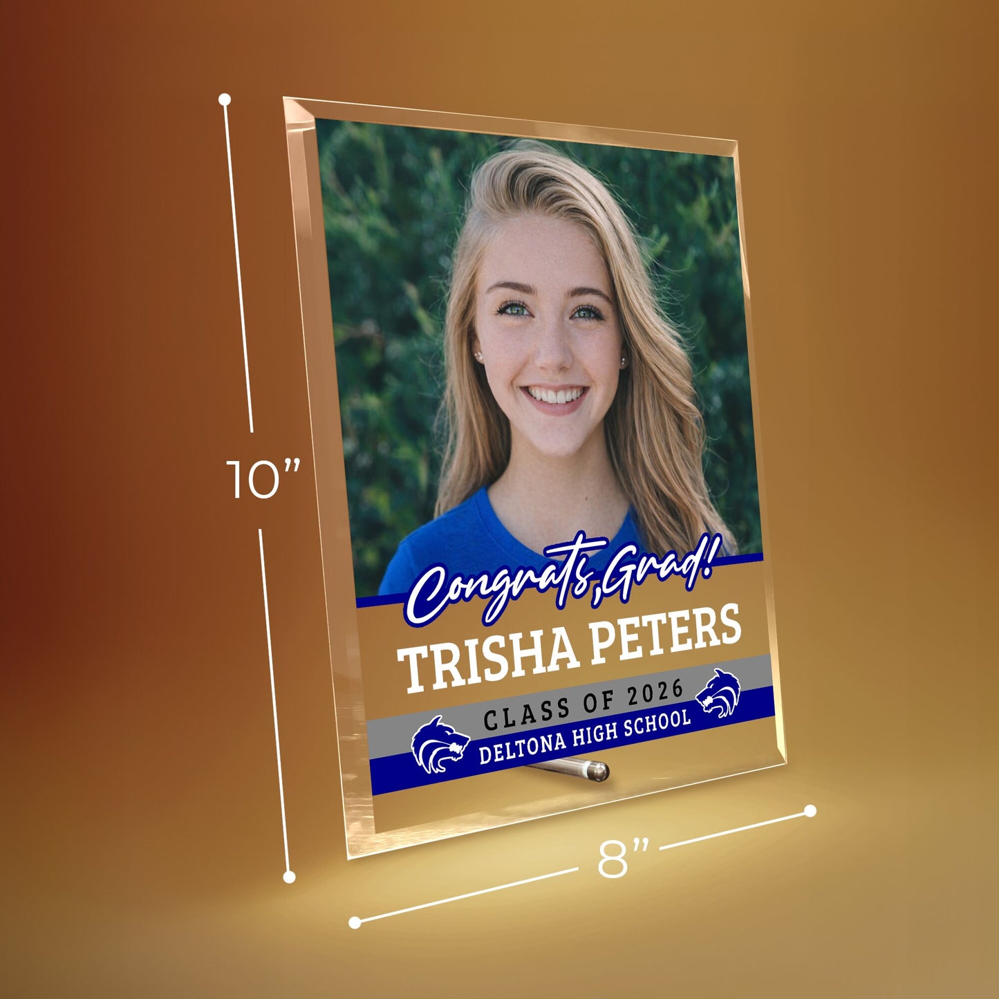 Deltona High School Glass Plaque Design 2