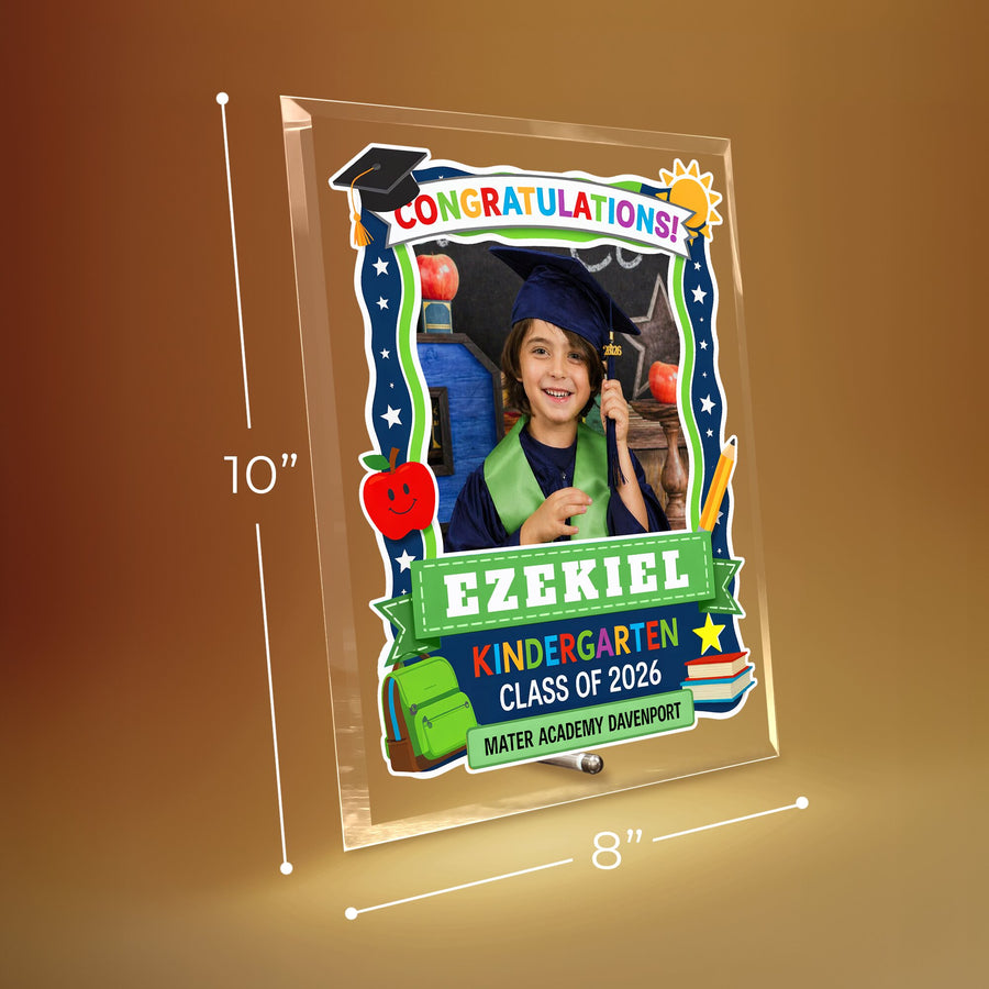 Mater Academy Davenport Kindergarten Glass Plaque Design 5
