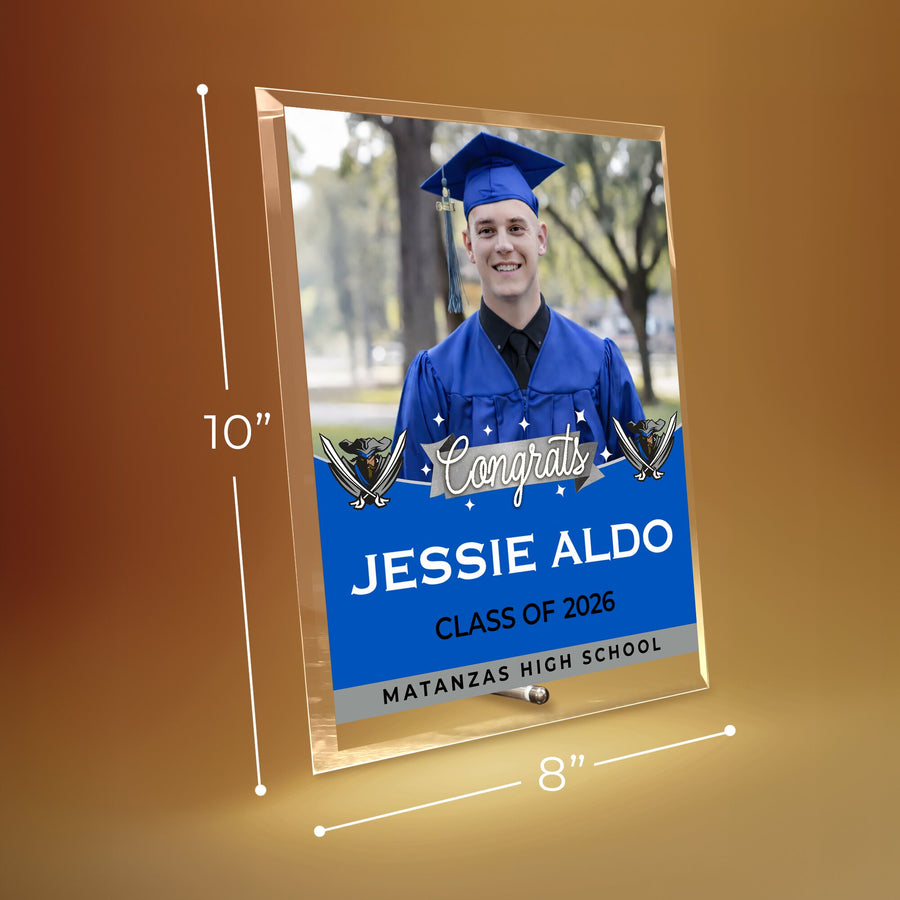 Matanzas High School Glass Plaque Design 6