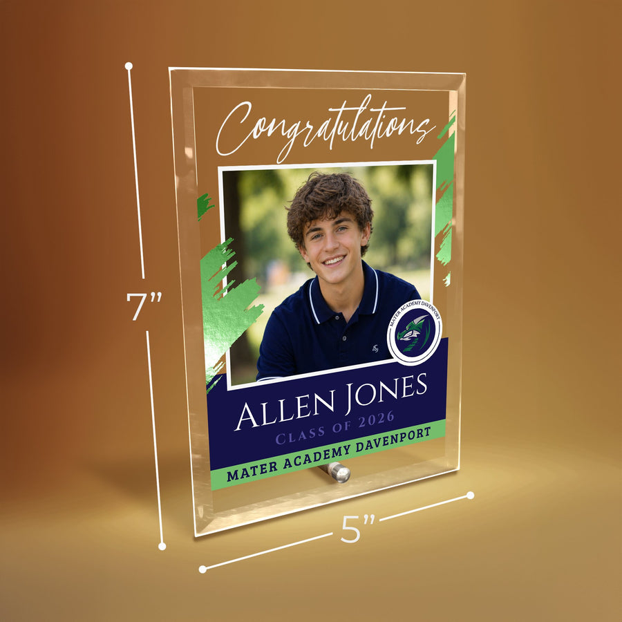 Mater Academy Davenport Glass Plaque Design 5