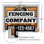 Fencing Services Yard Sign D8