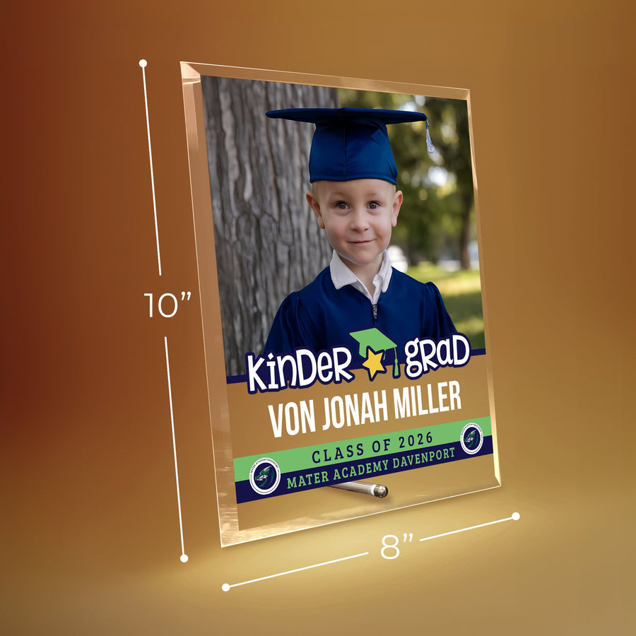 Mater Academy Davenport Kindergarten Glass Plaque Design 2