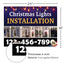 Christmas Lights Installation Yard Sign Design 4